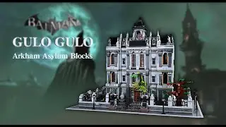 GULO GULO Arkham Asylum Model Batman Movie Series 7111 PCS Super Large Building Blocks Set MOC-30788