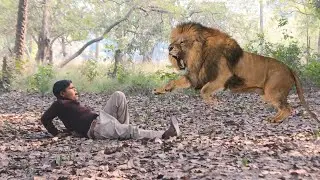 Lion Attack Boy in Forest| How Forest Lions Evolved to Hunt Humans | part 4 |