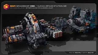 SciFi Spaceship HSS / Human Space Station