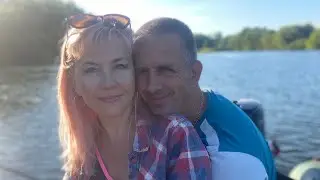 По реке Дон в городе Лебедянь на моторной лодке