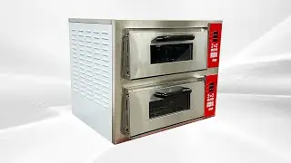 Double Deck Countertop Pizza/Bakery Oven-3400W, 120V Commercial Stainless Steel Bake Broiler FP-11EE