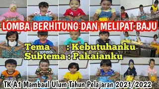 PEMBELAJARAN DAN PERMAINAN ANAK TK LOMBA BERHITUNG DAN MELIPAT BAJU