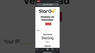 Internet satelital Stargo prueba de velocidad