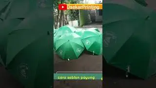 cara sablon payung golf