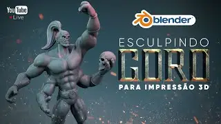 Blender 2.92  - Esculpindo Goro para Impressão 3D