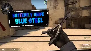 CSGO - Butterfly Knife Blue Steel Showcase + Gameplay (1080p60)