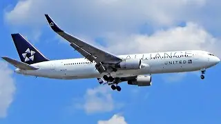 2x STAR ALLIANCE | United Boeing 767s Landing at Newark Airport (HD Plane Spotting)