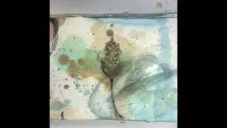 Handmade Encaustic book making – accordion