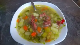Рассольник из мариннованых огурцов  вкусный рецепт .