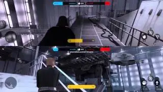 Father vs Son Battle Darth Vader vs Luke Skywalker Star Wars Battlefront