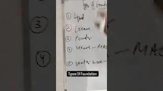 Part - 1 ☑️... Types Of Foundation..... #viral#virashorts#treding