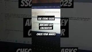 SSC STENO 2023 | check your marks | marks calculator | steno marks calculator #sscexam #study #ssc