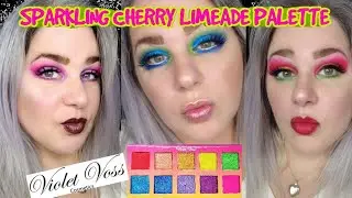 3 LOOKS 1 PALETTE || NEW VIOLET VOSS SPARKLING CHERRY LIMEADE PALETTE REVIEW || THE LADY BORGIA