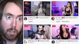 Asmongold checks the ASMR section on Twitch