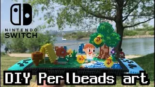 (Eng sub) how to make [animal crossing] pixel art, perlerbeads