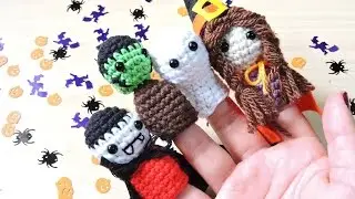 Halloween DIY: Marionetas amigurumi - Halloween fingers puppets