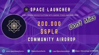 Space Launcher Airdrop? Get 9.2 $SPLR🔘 Polygon Network