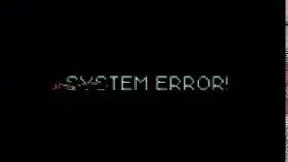 キッズオンエア system error message with glitch fx