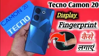 Tecno camon 20 display fingerprint setting/Tecno camon 20 fingerprint screen lock