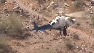 In-cockpit recording of spinning woman helicopter rescue