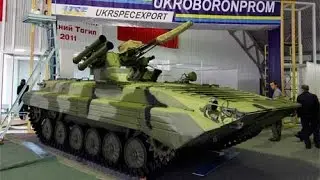 ☠ Украинская БМП-1 с боевым модулем «Шквал» и новым немецким двигателем.