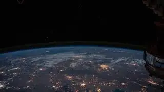 Neowise comet from ISS