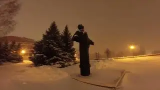 (Перезалив 4К) СНЕЖНЫЙ ШТОРМ В САМАРЕ, АПЕЛЬСИН ПЛ.КУЙБЫШЕВА, СКВЕР  ПУШКИНА, САМАРСКАЯ ПЛОЩАДЬ