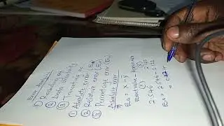 Absolute, Relative and Percentage Error
