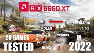 RX 6650 XT in 2022 | I5-12400 | 1080p - 1440p 20 Games Tested