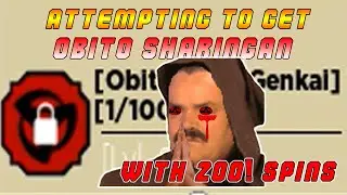 [CODE] ATTEMPTING TO GET OBITO SHARINGAN WITH 200 SPINS - Shinobi Life 2