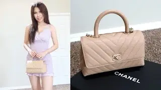CHANEL CHEVRON MINI COCO HANDLE UNBOXING I BIRTHDAY