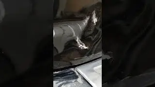 ремонт крышки багажника, под грунт.