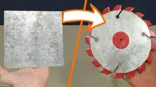 How To Make Circular Saw blade with iron sheet "DIY"