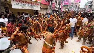 Saidabad chandu potharaju dance at Secunderabad bonalu 2022 | potraj dance at Mahankali bonalu 2022