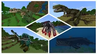 The Lost Wild dinosaur 3D ADDON MINECRAFT PE v.1.21++