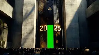 2025 is Here! A Gateway to the Future | Free Green Screen Effect
