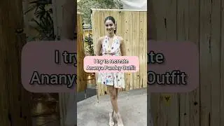 😍💕Recreating Ananya Pandey Outfit #shorts #ananyapandey #outfit