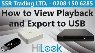 How to Export CCTV Video Clips from Hikvision HiLook DVR NVR HDD Recorder to USB Memory Stick Drive