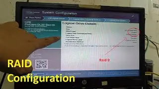 How to check raid configuration HPE Gen10 server