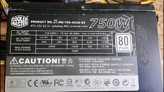 Долгий Ремонт Блока  Питания Cooler Master 750 Ватт После Массированной  Атаки Тараканов !!! Жесть !