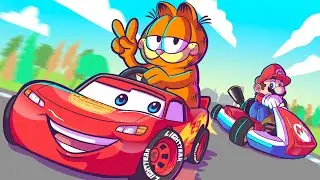 GARFIELD KART... vaya juego de MIERD* 💩 (LOCURA TOTAL)