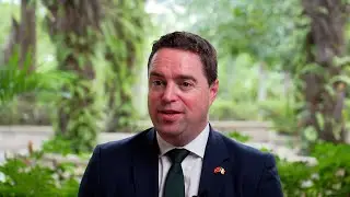 Interview with  Ireland's Minister of State for Agriculture at Hainan Expo 2023