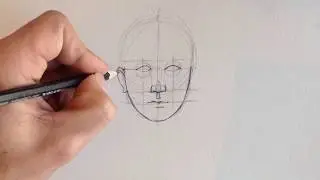 come disegnare un volto in poco tempo - lezione1(English Sub)