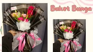 DIY Buket Bunga Artificial || Buket Bunga Low Buget