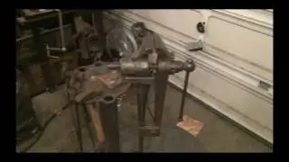 How to make a stand for a blacksmithing leg vice