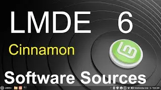 LMDE 6 - Cinnamon - Software Sources.