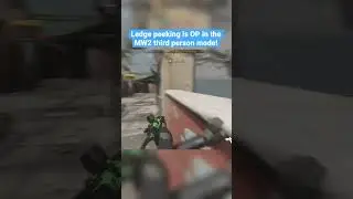 Ledge peeking is OP in the MW2 third person mode!