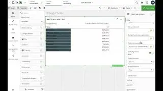 Qlik Sense Tutorial Straight Table