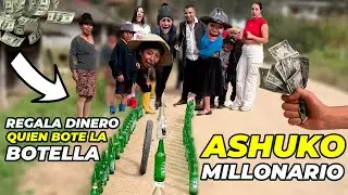 El que tumba las botellas se gana más de 150 dólares