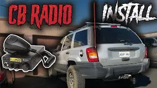 HOW I INSTALLED A CB RADIO IN JEEP WJ ( CLEAN HIDDEN LOOK ) | Cobra 19 , Fire Stik , Jeep